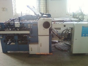 處理二手08年紫宏折頁機-丹陽印刷物資